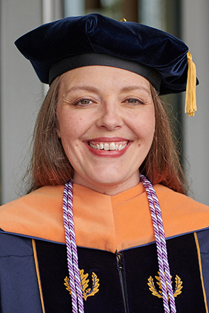 A portrait of assistant clinical professor Jamie Gooch.