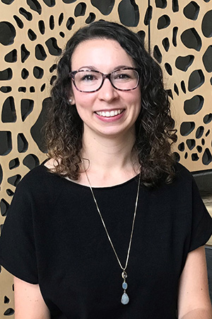 A portrait of assistant professor Katherine Bernier Carney.